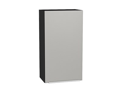 Шкаф верхний с 1-ой дверцей Фьюжн Graphite, Silky Light Grey, 920, 500 В*Ш*Г 920*500*320, фасад МДФ  Silky Light Grey, корпус  Graphite ms2510VVT_66608