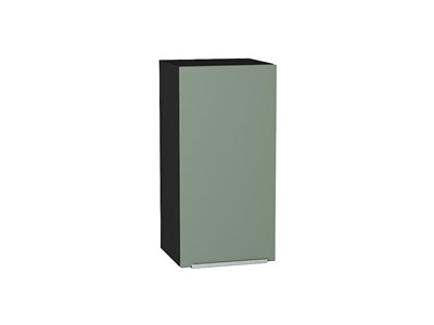 Шкаф верхний с 1-ой дверцей Фьюжн Graphite, Silky Mint, 720, 350 В*Ш*Г 716*350*320, фасад МДФ  Silky Mint, корпус  Graphite ms2510VVT_65106