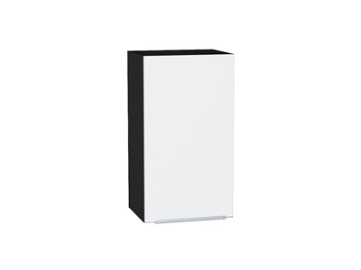 Шкаф верхний с 1-ой дверцей Фьюжн Graphite, Silky White, 720, 400 В*Ш*Г 716*400*320, фасад МДФ  Silky White, корпус  Graphite ms2510VVT_51965