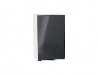 Шкаф верхний с 1-ой дверцей Фьюжн Белый, Anthracite, 720, 450 В*Ш*Г 716*450*320, фасад МДФ  Anthracite, корпус  Белый ms2510VVT_39658