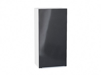 Шкаф верхний с 1-ой дверцей Фьюжн Белый, Anthracite, 920, 450 В*Ш*Г 920*450*320, фасад МДФ  Anthracite, корпус  Белый ms2510VVT_45072