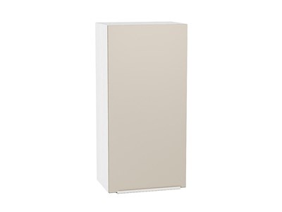 Шкаф верхний с 1-ой дверцей Фьюжн Белый, Cream Silk, 920, 450 В*Ш*Г 920*450*320, фасад МДФ  Cream Silk, корпус  Белый ms2510VVT_71900