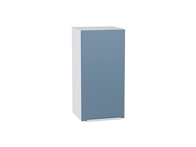 Шкаф верхний с 1-ой дверцей Фьюжн Белый, Silky Blue, 720, 350 В*Ш*Г 716*350*320, фасад МДФ  Silky Blue, корпус  Белый ms2510VVT_65108