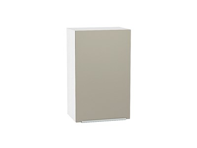 Шкаф верхний с 1-ой дверцей Фьюжн Белый, Silky Grey, 720, 450 В*Ш*Г 716*450*320, фасад МДФ  Silky Grey, корпус  Белый ms2510VVT_51975