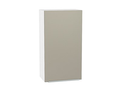 Шкаф верхний с 1-ой дверцей Фьюжн Белый, Silky Grey, 920, 500 В*Ш*Г 920*500*320, фасад МДФ  Silky Grey, корпус  Белый ms2510VVT_51980