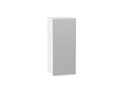 Шкаф верхний с 1-ой дверцей Фьюжн Белый, Silky Light Grey, 720, 300 В*Ш*Г 716*300*320, фасад МДФ  Silky Light Grey, корпус  Белый ms2510VVT_66574