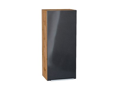 Шкаф верхний с 1-ой дверцей Фьюжн Дуб Вотан, Anthracite, 920, 400 В*Ш*Г 920*400*320, фасад МДФ  Anthracite, корпус  Дуб Вотан ms2510VVT_60805