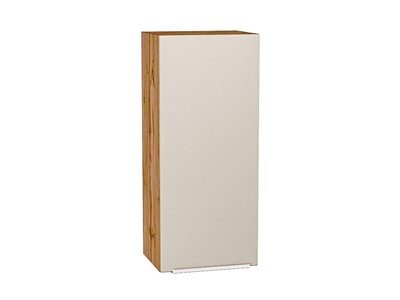 Шкаф верхний с 1-ой дверцей Фьюжн Дуб Вотан, Cream Silk, 920, 400 В*Ш*Г 920*400*320, фасад МДФ  Cream Silk, корпус  Дуб Вотан ms2510VVT_71919
