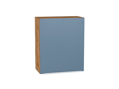 Шкаф верхний с 1-ой дверцей Фьюжн Дуб Вотан, Silky Blue, 720, 600 В*Ш*Г 716*600*320, фасад МДФ  Silky Blue, корпус  Дуб Вотан ms2510VVT_60783