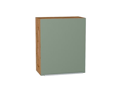 Шкаф верхний с 1-ой дверцей Фьюжн Дуб Вотан, Silky Mint, 720, 600 В*Ш*Г 716*600*320, фасад МДФ  Silky Mint, корпус  Дуб Вотан ms2510VVT_60773