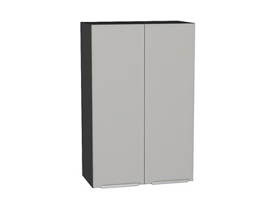 Шкаф верхний с 2-мя дверцами Фьюжн Graphite, Silky Light Grey, 920, 600 В*Ш*Г 920*600*320, фасад МДФ  Silky Light Grey, корпус  Graphite ms2510VVT_66621
