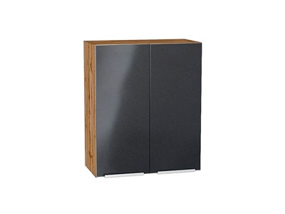 Шкаф верхний с 2-мя дверцами Фьюжн Дуб Вотан, Anthracite, 720, 600 В*Ш*Г 716*600*320, фасад МДФ  Anthracite, корпус  Дуб Вотан ms2510VVT_60833