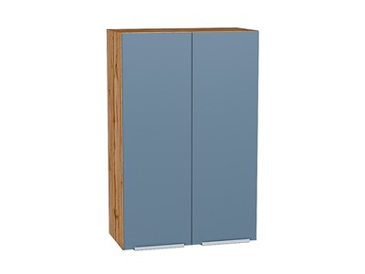 Шкаф верхний с 2-мя дверцами Фьюжн Дуб Вотан, Silky Blue, 920, 600 В*Ш*Г 920*600*320, фасад МДФ  Silky Blue, корпус  Дуб Вотан ms2510VVT_60827