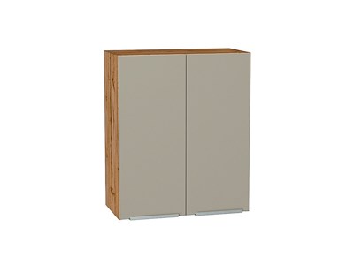 Шкаф верхний с 2-мя дверцами Фьюжн Дуб Вотан, Silky Grey, 720, 600 В*Ш*Г 716*600*320, фасад МДФ  Silky Grey, корпус  Дуб Вотан ms2510VVT_60817
