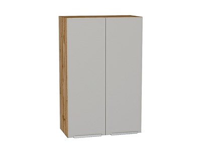 Шкаф верхний с 2-мя дверцами Фьюжн Дуб Вотан, Silky Light Grey, 920, 600 В*Ш*Г 920*600*320, фасад МДФ  Silky Light Grey, корпус  Дуб Вотан ms2510VVT_66616