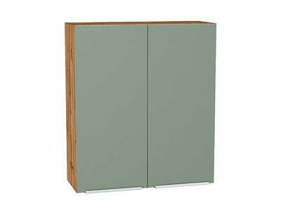 Шкаф верхний с 2-мя дверцами Фьюжн Дуб Вотан, Silky Mint, 920, 800 В*Ш*Г 920*800*320, фасад МДФ  Silky Mint, корпус  Дуб Вотан ms2510VVT_60824