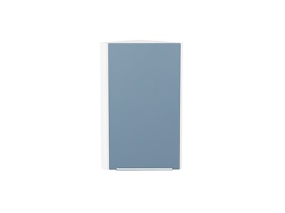 Шкаф верхний торцевой Фьюжн Белый, Silky Blue, 720 В*Ш*Г 716*300*306, фасад МДФ  Silky Blue, корпус  Белый ms2510VVT_52073