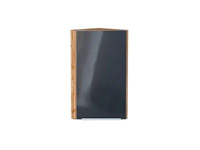 Шкаф верхний торцевой Фьюжн Дуб Вотан, Anthracite, 720 В*Ш*Г 716*300*306, фасад МДФ  Anthracite, корпус  Дуб Вотан ms2510VVT_60849