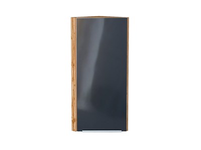 Шкаф верхний торцевой Фьюжн Дуб Вотан, Anthracite, 920 В*Ш*Г 920*300*306, фасад МДФ  Anthracite, корпус  Дуб Вотан ms2510VVT_60850