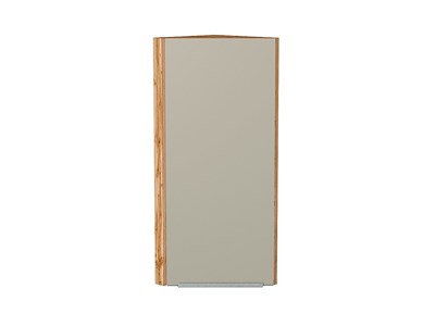 Шкаф верхний торцевой Фьюжн Дуб Вотан, Silky Grey, 920 В*Ш*Г 920*300*306, фасад МДФ  Silky Grey, корпус  Дуб Вотан ms2510VVT_60840