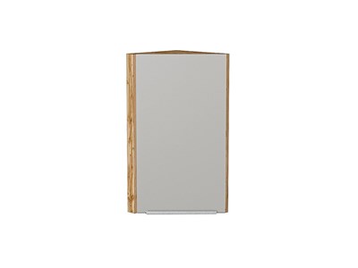 Шкаф верхний торцевой Фьюжн Дуб Вотан, Silky Light Grey, 720 В*Ш*Г 716*300*306, фасад МДФ  Silky Light Grey, корпус  Дуб Вотан ms2510VVT_66625