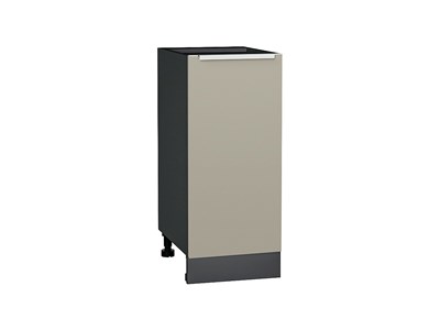 Шкаф нижний с 1-ой дверцей Фьюжн Graphite, Silky Grey, 350 В*Ш*Г 816*350*480, фасад МДФ  Silky Grey, корпус  Graphite ms2510VVT_65134
