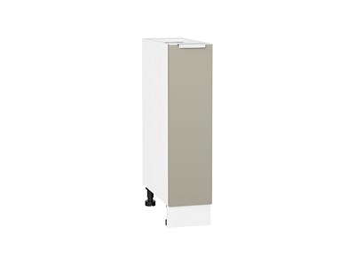 Шкаф нижний с 1-ой дверцей Фьюжн Белый, Silky Grey, 200 В*Ш*Г 816*200*480, фасад МДФ  Silky Grey, корпус  Белый ms2510VVT_66186