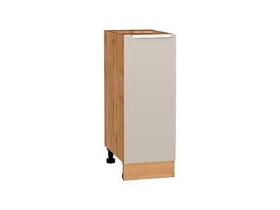 Шкаф нижний с 1-ой дверцей Фьюжн Дуб Вотан, Cream Silk, 300 В*Ш*Г 816*300*480, фасад МДФ  Cream Silk, корпус  Дуб Вотан ms2510VVT_71988