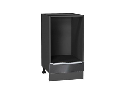 Шкаф нижний под духовку Фьюжн Graphite, Anthracite, 450 В*Ш*Г 816*450*476, фасад МДФ  Anthracite, корпус  Graphite ms2510VVT_67093