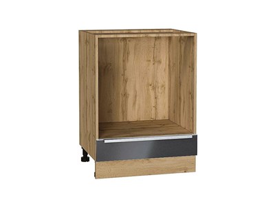 Шкаф нижний под духовку Фьюжн Дуб Вотан, Anthracite, 600 В*Ш*Г 816*600*476, фасад МДФ  Anthracite, корпус  Дуб Вотан ms2510VVT_60936