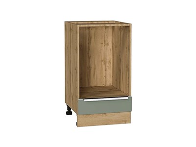 Шкаф нижний под духовку Фьюжн Дуб Вотан, Silky Mint, 450 В*Ш*Г 816*450*476, фасад МДФ  Silky Mint, корпус  Дуб Вотан ms2510VVT_67083