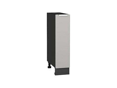 Шкаф нижний бутылочница Фьюжн Graphite, Silky Light Grey, 200 В*Ш*Г 816*200*480, фасад МДФ  Silky Light Grey, корпус  Graphite ms2510VVT_66643