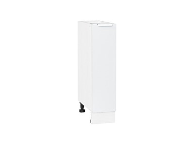 Шкаф нижний бутылочница Фьюжн Белый, Silky White, 200 В*Ш*Г 816*200*480, фасад МДФ  Silky White, корпус  Белый ms2510VVT_52109