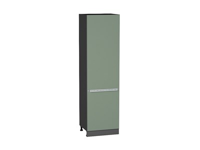 Шкаф пенал с 2-мя дверцами Фьюжн Graphite, Silky Mint, 2140, 600 В*Ш*Г 2132*600*576, фасад МДФ  Silky Mint, корпус  Graphite ms2510VVT_52342