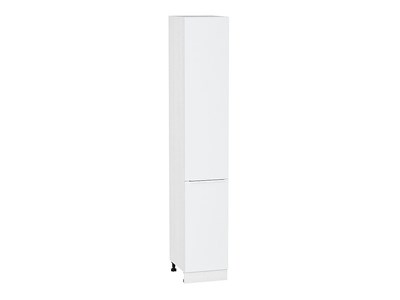 Шкаф пенал с 2-мя дверцами Фьюжн Белый, Silky White, 2340, 400 В*Ш*Г 2336*400*576, фасад МДФ  Silky White, корпус  Белый ms2510VVT_52328