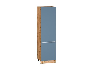 Шкаф пенал с 2-мя дверцами Фьюжн Дуб Вотан, Silky Blue, 2140, 600 В*Ш*Г 2132*600*576, фасад МДФ  Silky Blue, корпус  Дуб Вотан ms2510VVT_60711