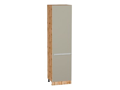 Шкаф пенал с 2-мя дверцами Фьюжн Дуб Вотан, Silky Grey, 2340, 600 В*Ш*Г 2336*600*576, фасад МДФ  Silky Grey, корпус  Дуб Вотан ms2510VVT_60705