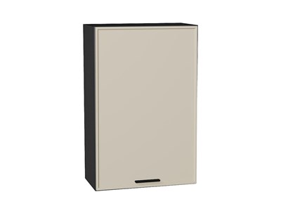 Шкаф верхний с 1-ой дверцей Фрейм Graphite, Cream Silk, 920, 600 В*Ш*Г 920*600*324, фасад МДФ  Cream Silk, корпус  Graphite ms2510VVT_69842