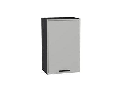 Шкаф верхний с 1-ой дверцей Фрейм Graphite, Grey Silk, 720, 450 В*Ш*Г 716*450*324, фасад МДФ  Grey Silk, корпус  Graphite ms2510VVT_68942