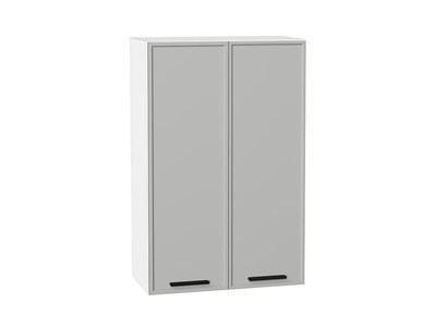 Шкаф верхний с 2-мя дверцами Фрейм Белый, Grey Silk, 920, 600 В*Ш*Г 920*600*324, фасад МДФ  Grey Silk, корпус  Белый ms2510VVT_68989