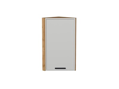 Шкаф верхний торцевой Фрейм Дуб Вотан, Grey Silk, 720 В*Ш*Г 716*300*310, фасад МДФ  Grey Silk, корпус  Дуб Вотан ms2510VVT_69025
