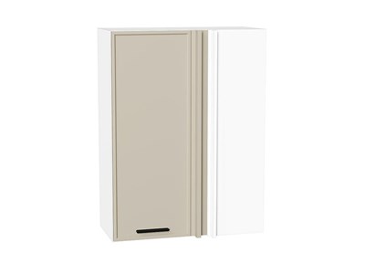 Шкаф верхний прямой угловой Фрейм Белый, Cream Silk, 920 В*Ш*Г 920*700*345, фасад МДФ  Cream Silk, корпус  Белый ms2510VVT_69792