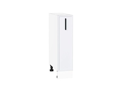 Шкаф нижний с 1-ой дверцей Фрейм Белый, White Silk, 200 В*Ш*Г 816*200*484, фасад МДФ  White Silk, корпус  Белый ms2510VVT_66937