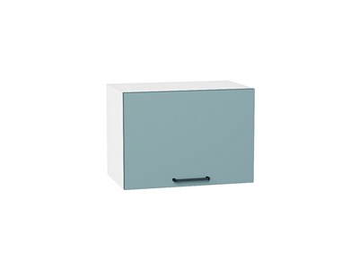 Шкаф верхний горизонтальный Флэт Белый, Grey-green In 2S, 360, 500 В*Ш*Г 358*500*318, фасад ЛДСП  Grey-green In 2S, корпус  Белый ms2510VVT_56879