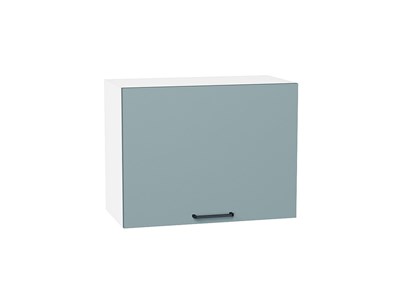Шкаф верхний горизонтальный Флэт Белый, Grey-green In 2S, 460, 600 В*Ш*Г 458*600*318, фасад ЛДСП  Grey-green In 2S, корпус  Белый ms2510VVT_57170