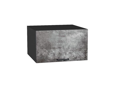 Шкаф верхний горизонтальный глубокий Флэт Graphite, Temple Stone 2S, 600 В*Ш*Г 358*600*574, фасад ЛДСП  Temple Stone 2S, корпус  Graphite ms2510VVT_52574