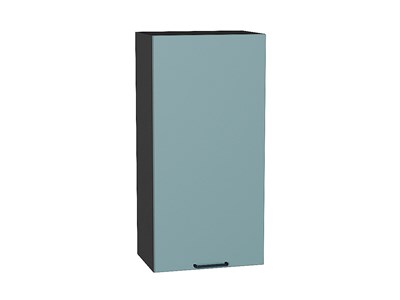 Шкаф верхний с 1-ой дверцей Флэт Graphite, Grey-green In 2S, 920, 450 В*Ш*Г 920*450*318, фасад ЛДСП  Grey-green In 2S, корпус  Graphite ms2510VVT_56913