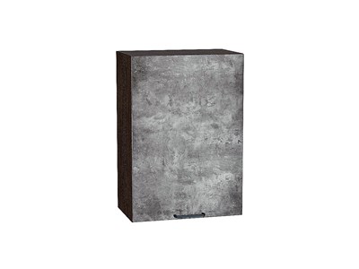 Шкаф верхний с 1-ой дверцей Флэт Graphite, Temple Stone 2S, 720, 500 В*Ш*Г 716*500*318, фасад ЛДСП  Temple Stone 2S, корпус  Graphite ms2510VVT_52629