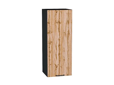 Шкаф верхний с 1-ой дверцей Флэт Graphite, Wotan Oak 2S, 920, 350 В*Ш*Г 920*350*318, фасад ЛДСП  Wotan Oak 2S, корпус  Graphite ms2510VVT_65170