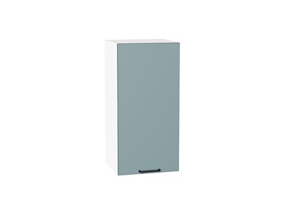 Шкаф верхний с 1-ой дверцей Флэт Белый, Grey-green In 2S, 720, 350 В*Ш*Г 716*350*318, фасад ЛДСП  Grey-green In 2S, корпус  Белый ms2510VVT_65159